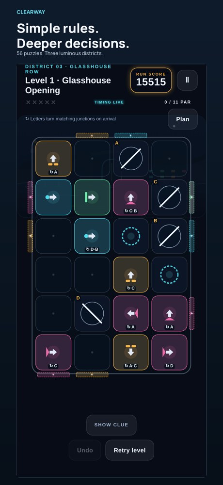 Explore all three luminous districts.